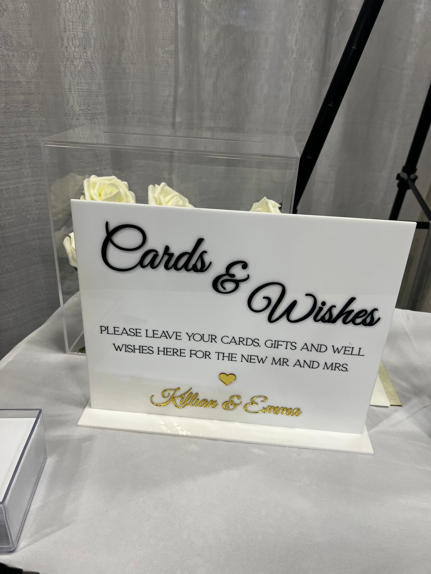 Cards & Well Wishes Sign